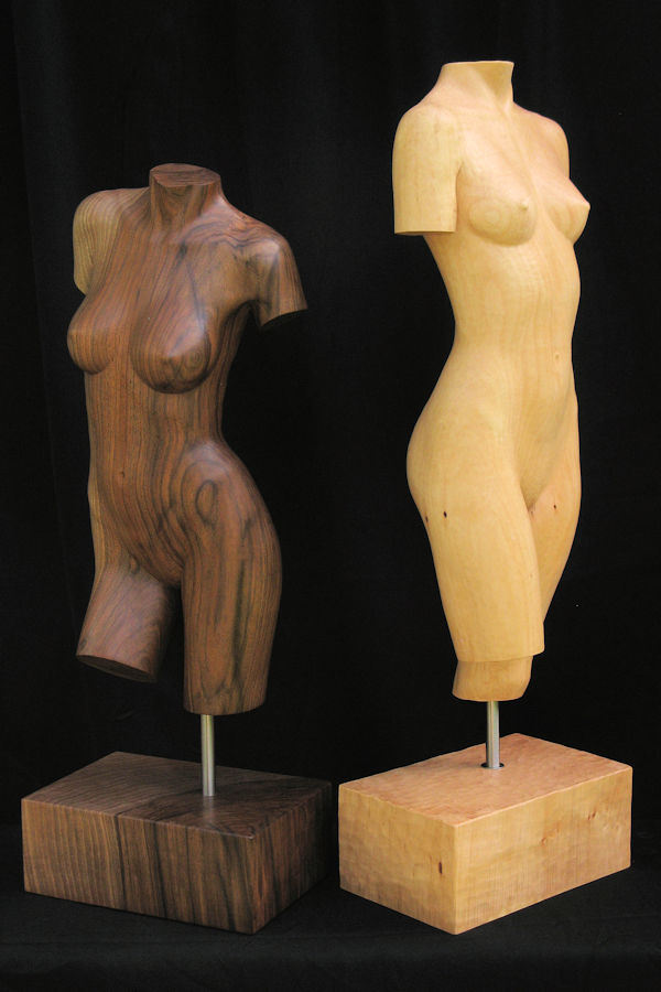 torso#2 and torso#3, two sculptures by leo pruijt nl