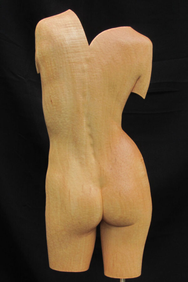 torsoinrelief1, houten beeld / wood sculptureby leo pruijt nl a