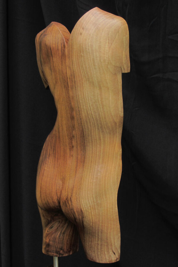 torsoinrelief2, houten beeld / wood sculpture by leo pruijt nl d 3