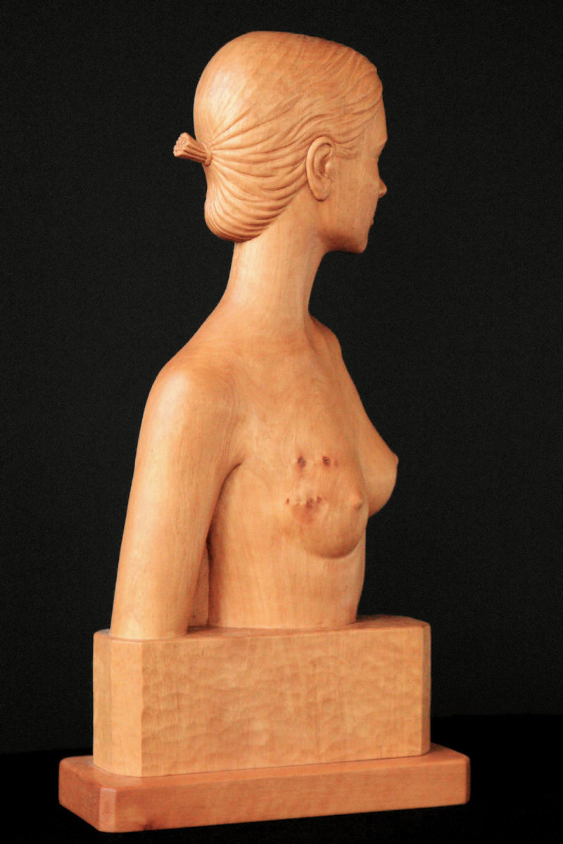 Youth, houten beeld / wood sculpture by Leo Pruijt, NL, b